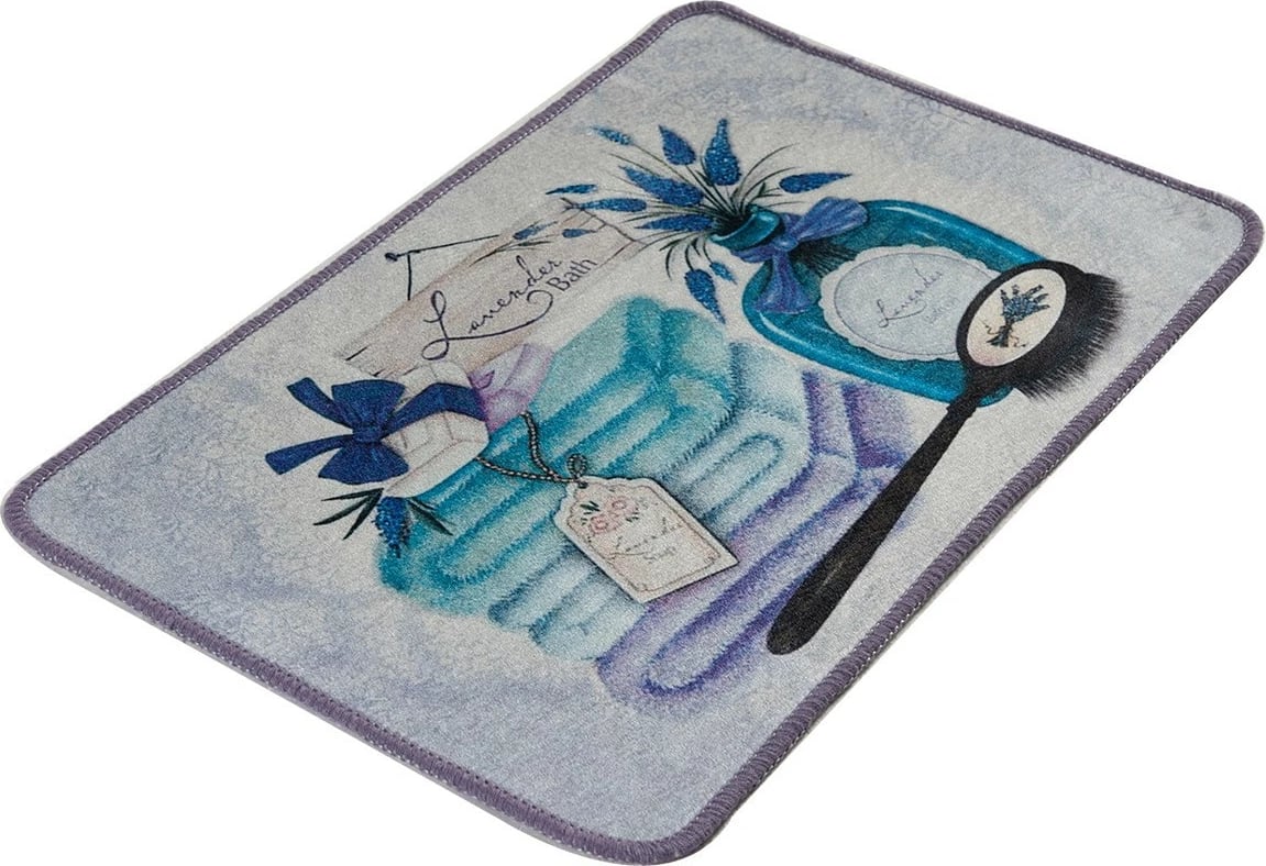 Tapet për banjo Mijölnir, ngjyrë lavandë, Djt, 40x60cm