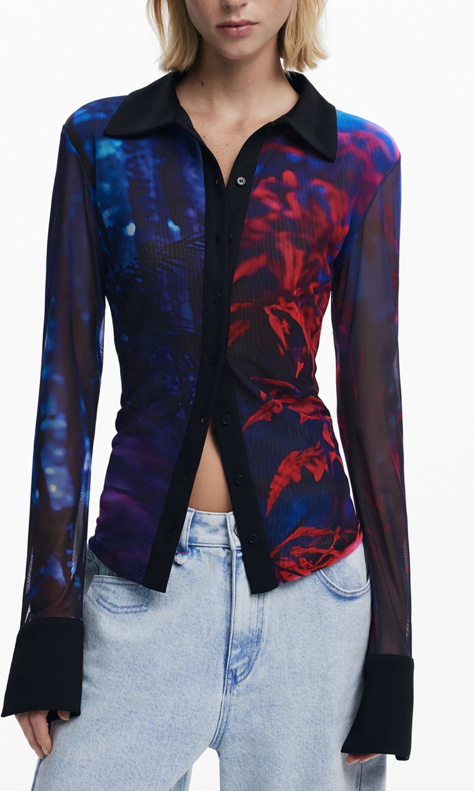 Këmishë për femra Desigual Dietrich, e zezë