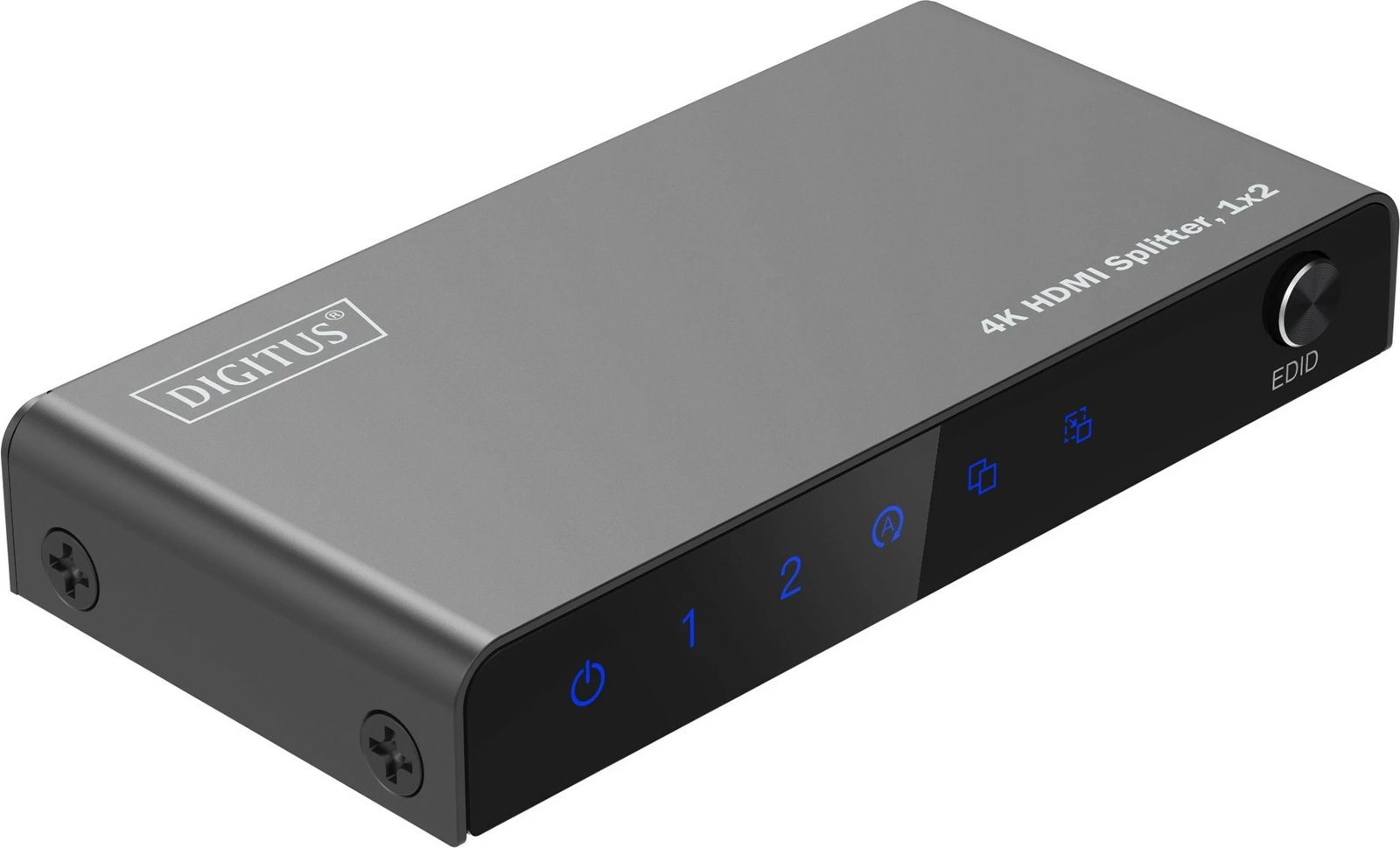 Splitter HDMI Digitus 4K, 1x2, HDMI, 2x HDMI, 3840 x 2160 pixels, Gri, Metal
