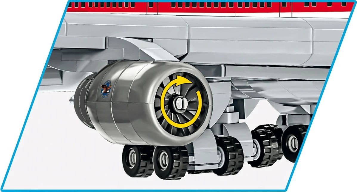 Set ndërtimi Cobi Boeing 747 First Flight 1969, 1051 pjesë, plastikë, ekstra i madh