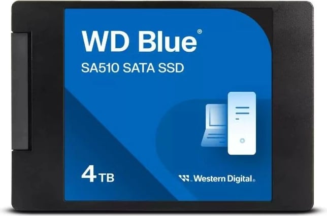 Kasë SSD Western Digital Blue SA510, 4TB, 2.5'' SATA, Blu