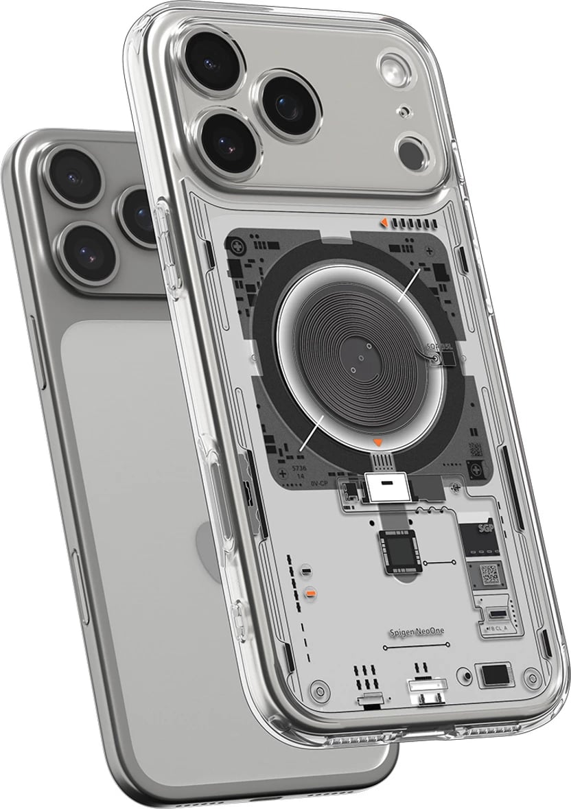 Mbështjellës Spigen Ultra Hybrid MagSafe për iPhone 17 Pro, Transparent