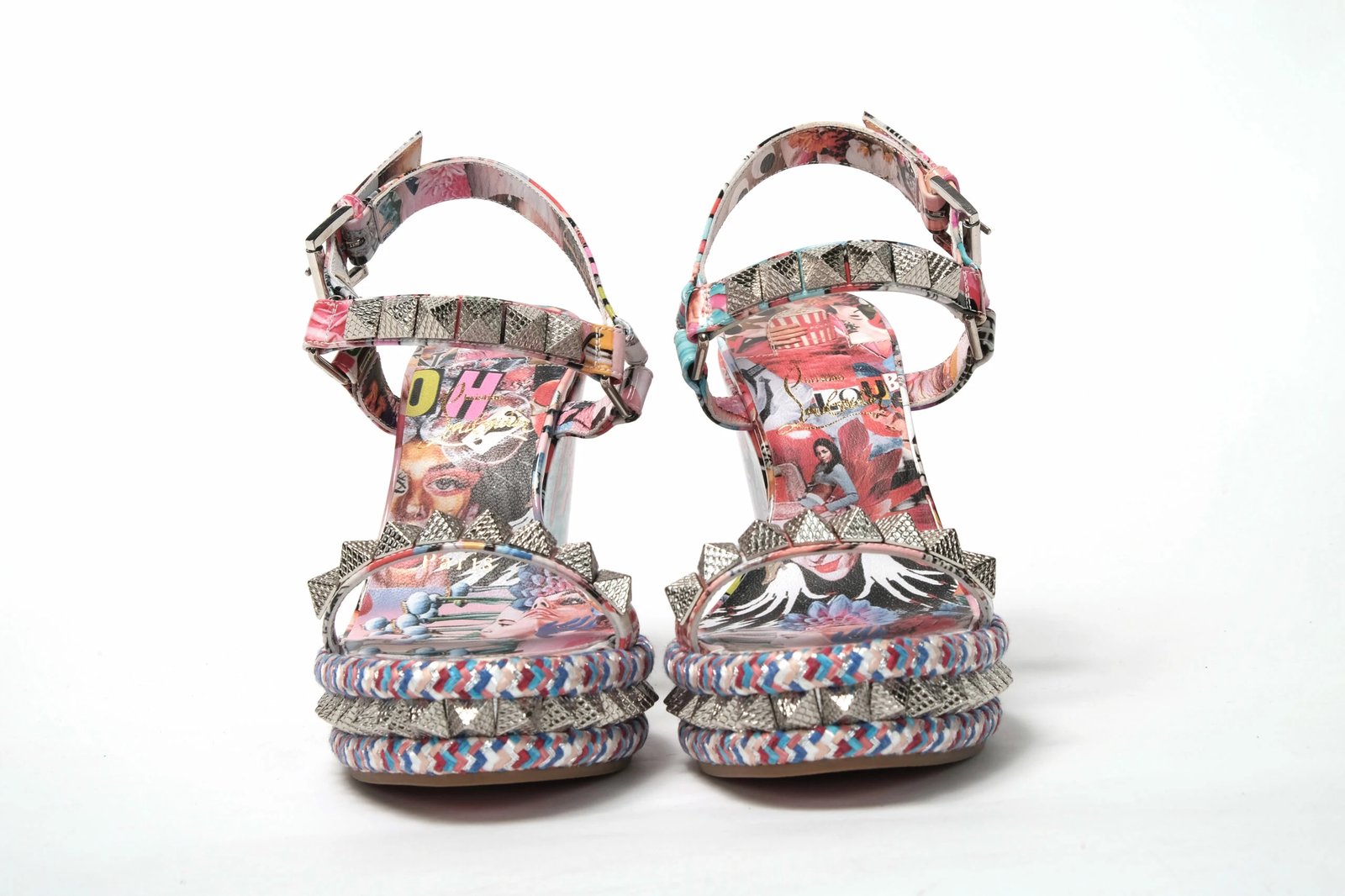 Këpucë me taka Christian Louboutin, shumëngjyrëshe