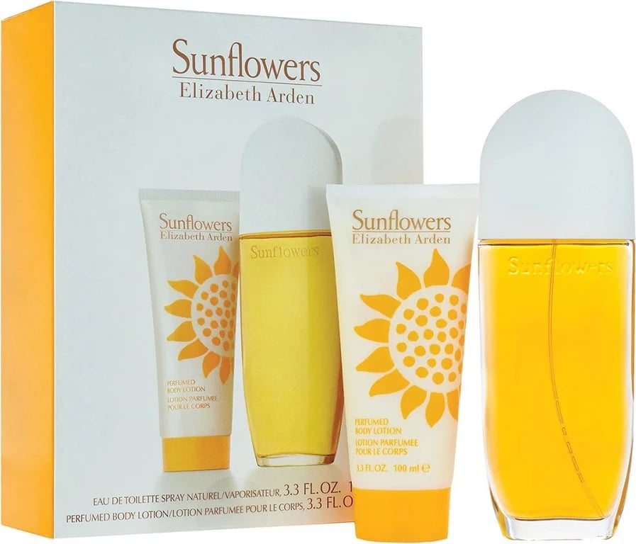 Set Eau de Toilette për femra Elizabeth Arden Sunflowers, 100ml + Body Balm 100ml