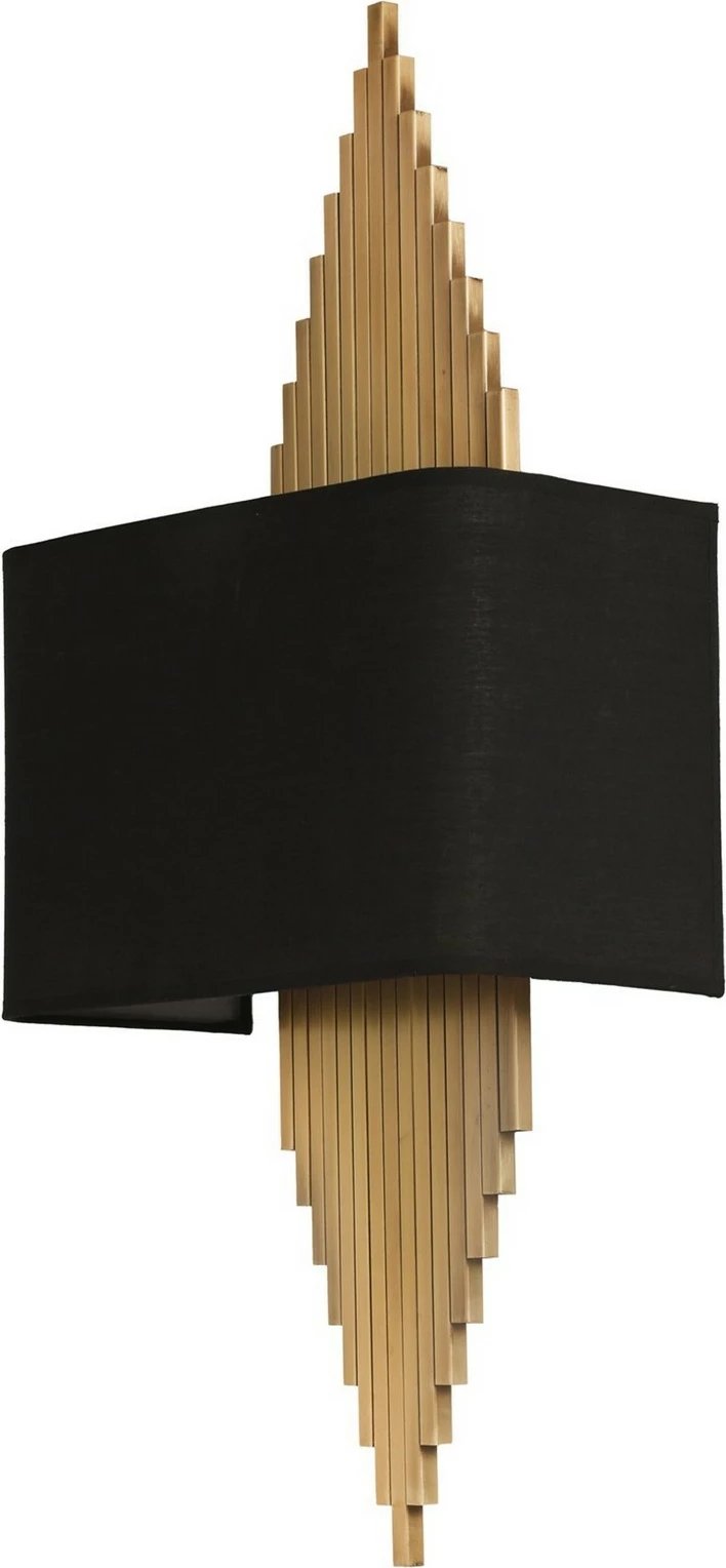 Aplik murale Opviq, ngjyrë ari e zezë, abazhuri drejtkëndor, Aslı Eskitme