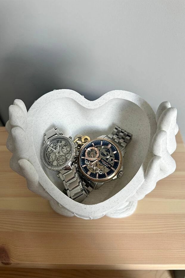 Objekt dekorativ në formë zemre, Evila Originals, ngjyrë e bardhë