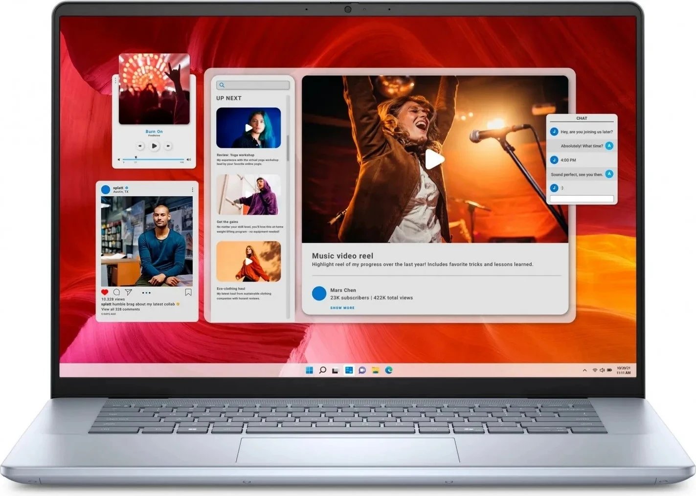 Laptop Dell Inspiron 16 7640, Intel Core Ultra 7 155H, 32 GB RAM, 1 TB SSD, 16", Touch, Bardhë