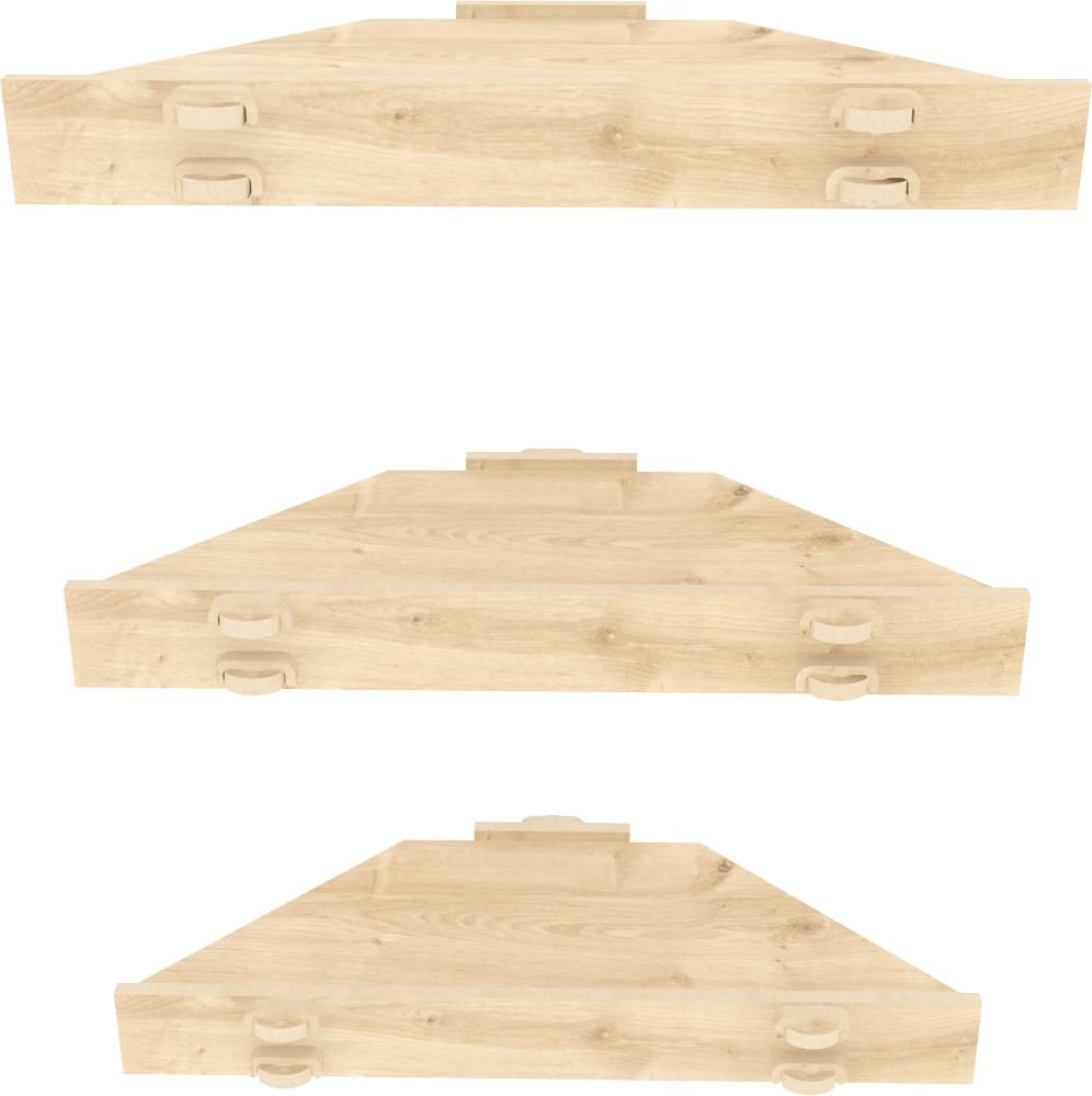 Raft muri Hanah Home, ngjyrë lisi, Edis