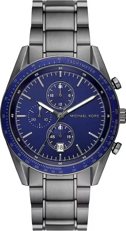 Orë dore për meshkuj MICHAEL KORS ACCELERATOR, me faqe të kaltër