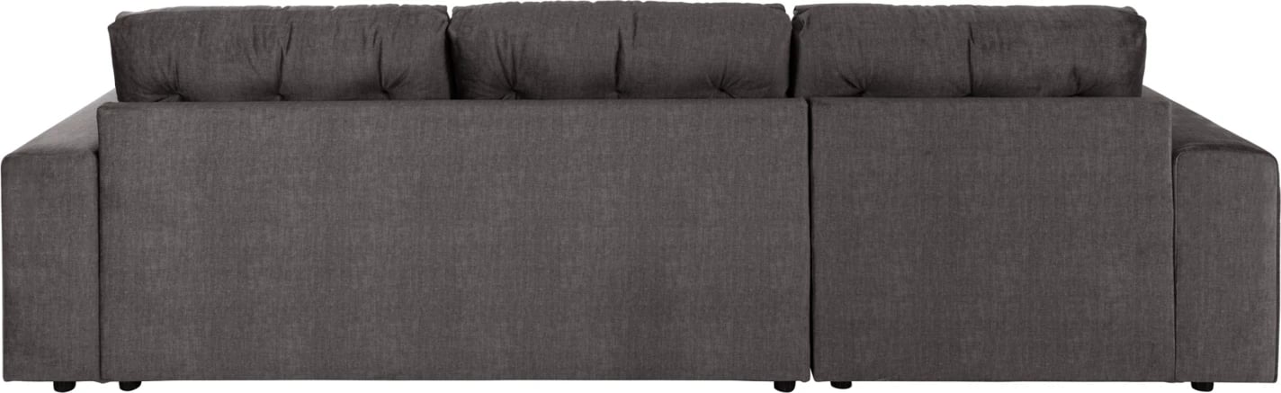 Divan qoshe (majtas) me shtrat dhe hapësirë ruajtjeje CLANCY FH3281.02L, pëlhurë antracit, 308x181x92H cm