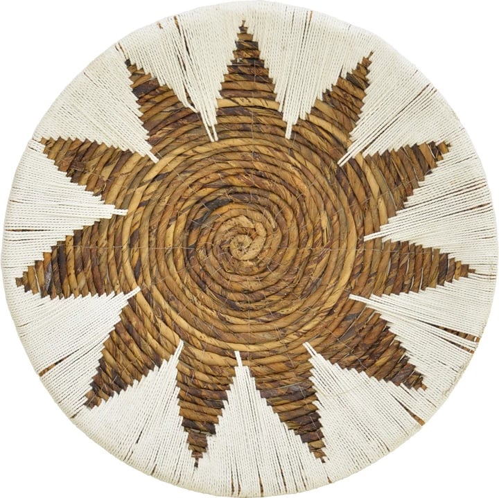 Dekor muror Circy, set 3 copë, thurje shkopi, ngjyrë bardhë-bezhë