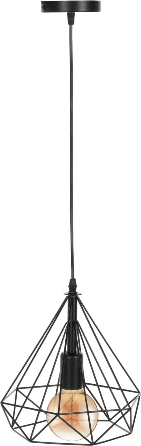 Llambë varëse tavani, kapak metali i zi, FH4063, 25x22x123H cm Llambë varëse tavani, kapak metali i zi, FH4063, 25x22x123H cm