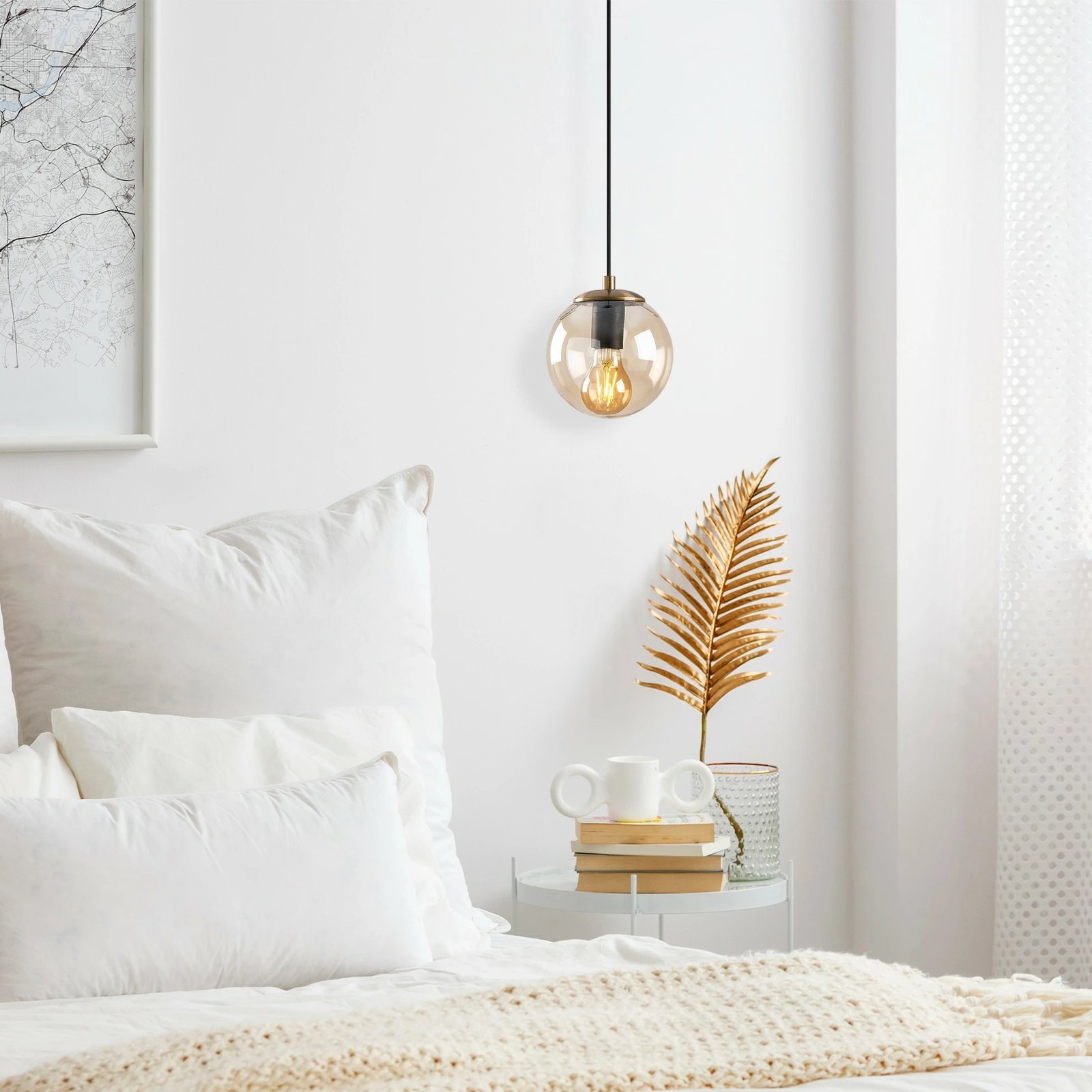 Llambë tavani Opviq, Efe - 2151, vintage, e verdhë