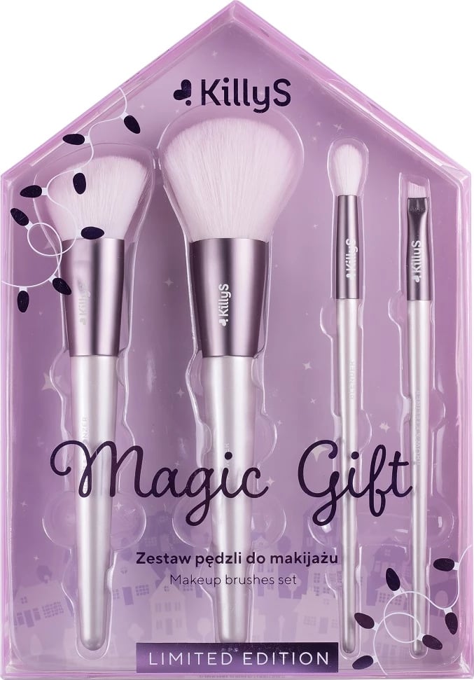 Set brushash për grim KillyS Magic Gift Set për femra, 4 copë