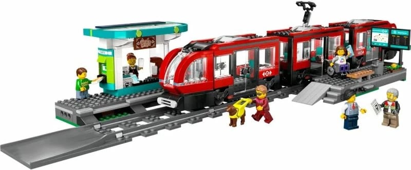 Lego set City tram me stacion