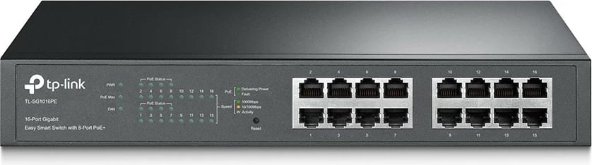 Switch SMART TP-LINK TL-SG1016PE, 16x1GbE, 8xPoE+, Kasë desktop