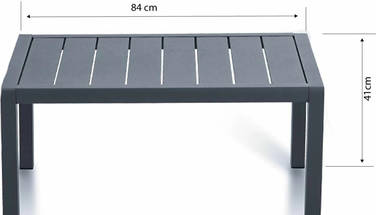 Set lounge për kopsht, Siena, ngjyrë antracit