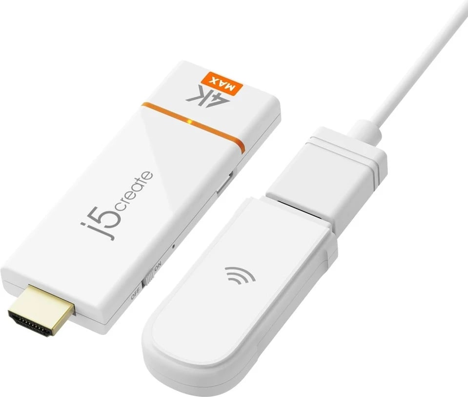 Adapter wireless për ekran 4K, J5 Create JVAW76MAX-N, i bardhë