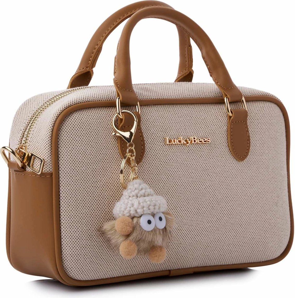 Çantë krahu Lucky Bees, ngjyrë tan, rosa Çantë krahu Lucky Bees, ngjyrë tan, rosa