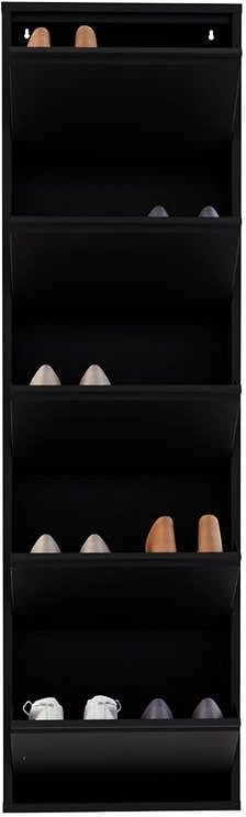 Dollap këpucësh Skye Decor, 5 pjesë, metal, i zi