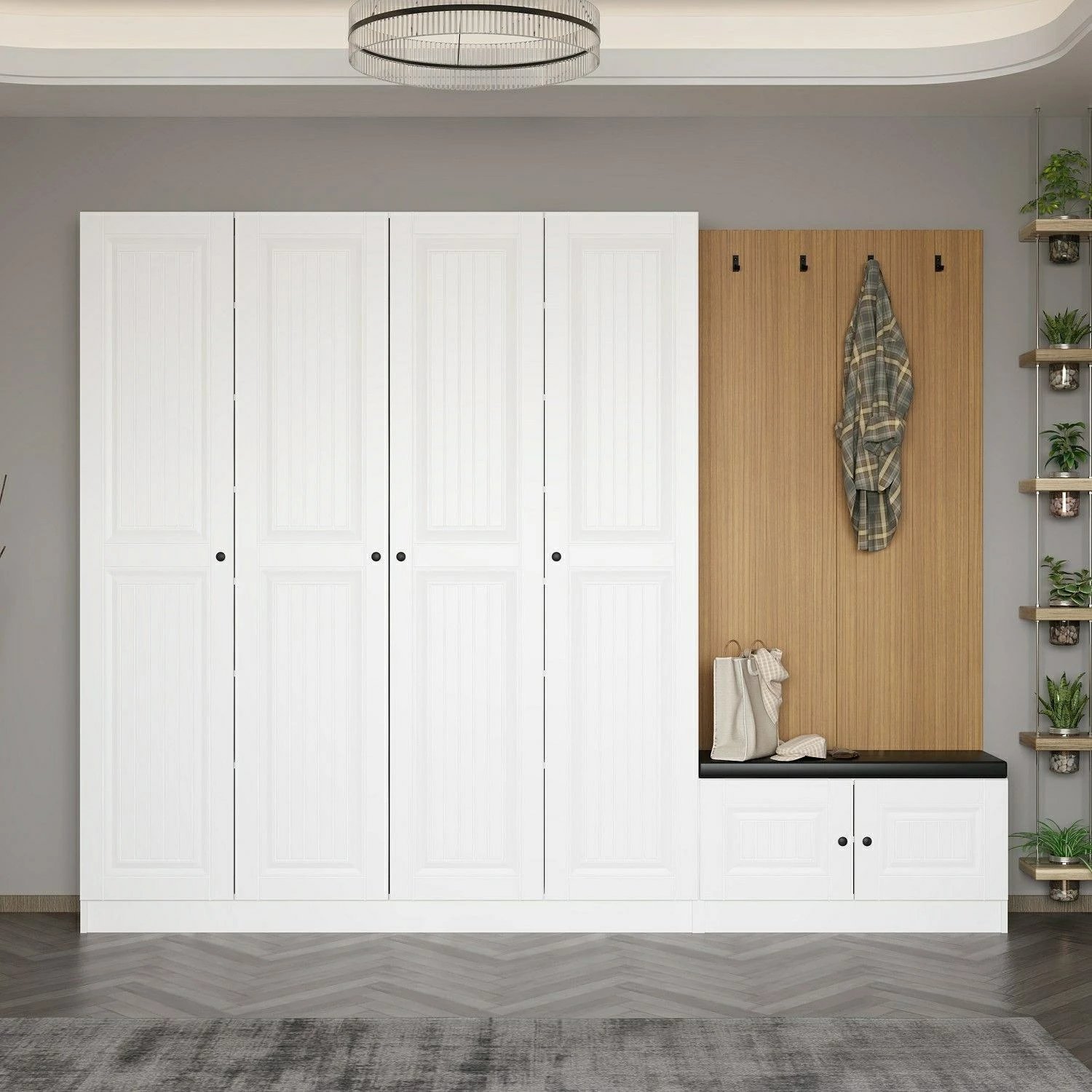 Stendë korridori, ngjyrë e bardhë, Skye Decor, Noah - 8321