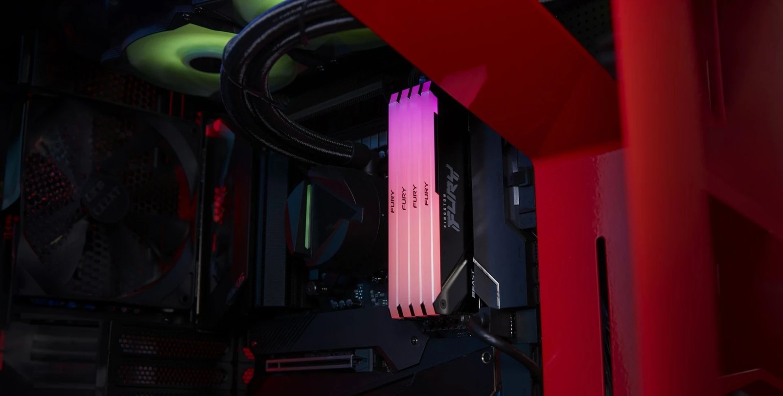 RAM Memorje Kingston FURY 16GB 3600MT/s DDR4 CL17 Beast RGB