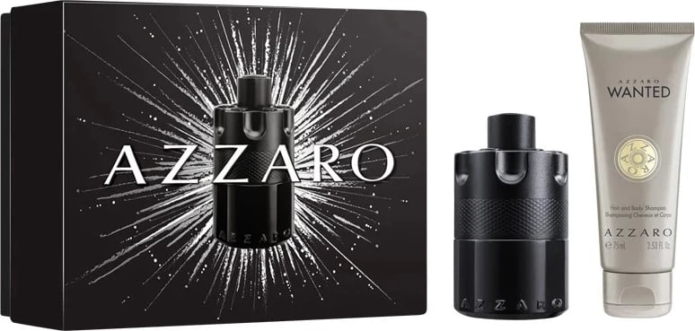 Eau de Parfum për meshkuj Azzaro The Most Wanted Intense, 50ml + shampon 75ml