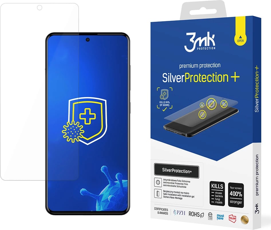 Mbështjellës ekranit 3mk SilverProtection+ për Samsung Galaxy A51, Transparent