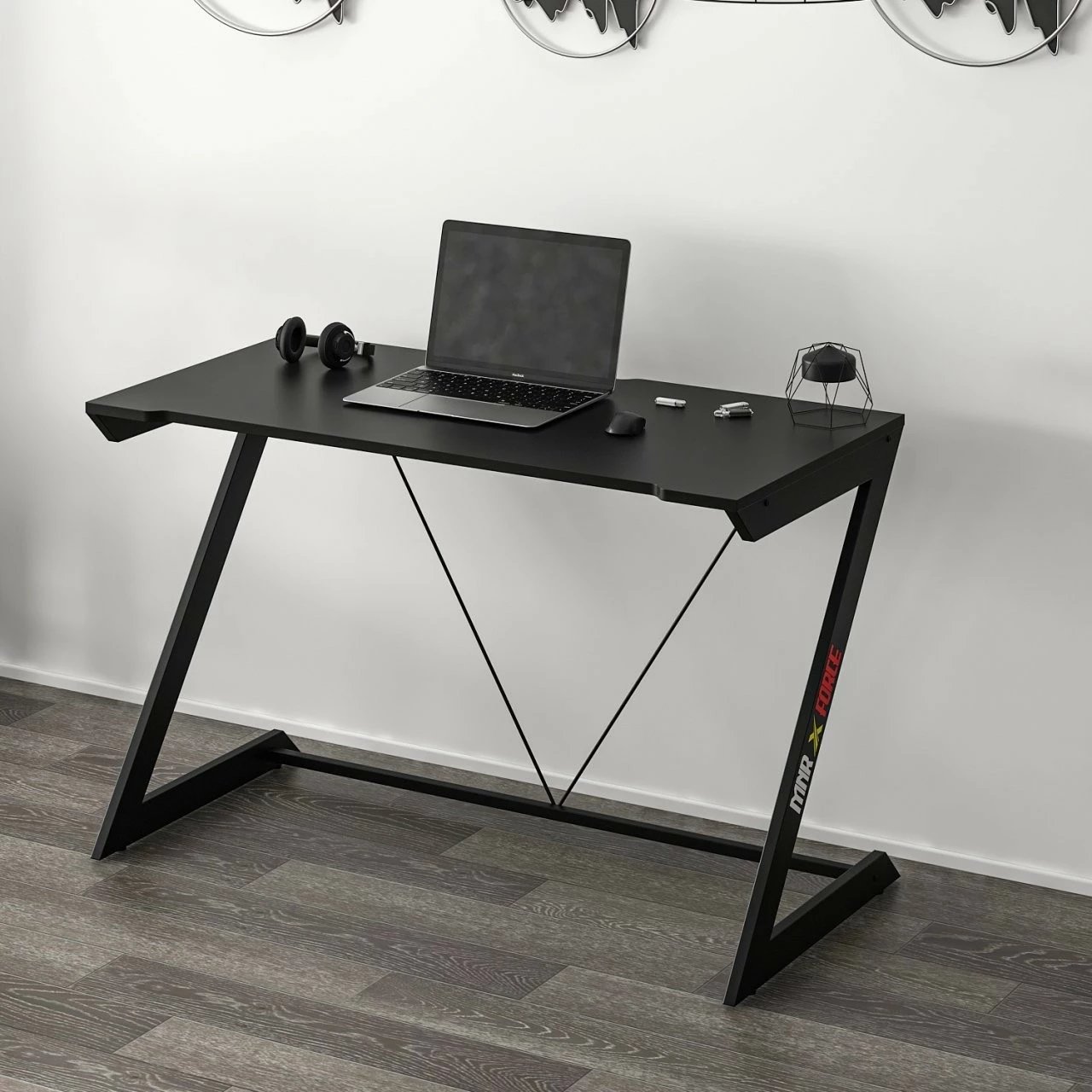 Tavolinë gaming Skye Decor, e zezë
