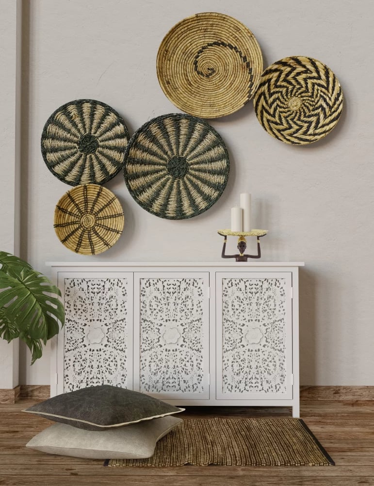 Figurë dekorative JESIRA, polirezine, ar dhe e zezë, 28x14x18 cm