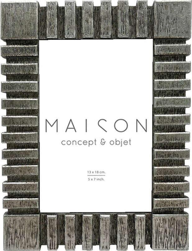 Kornizë foto Kasen, polirezine, ngjyrë argjendi, 18x2x23cm