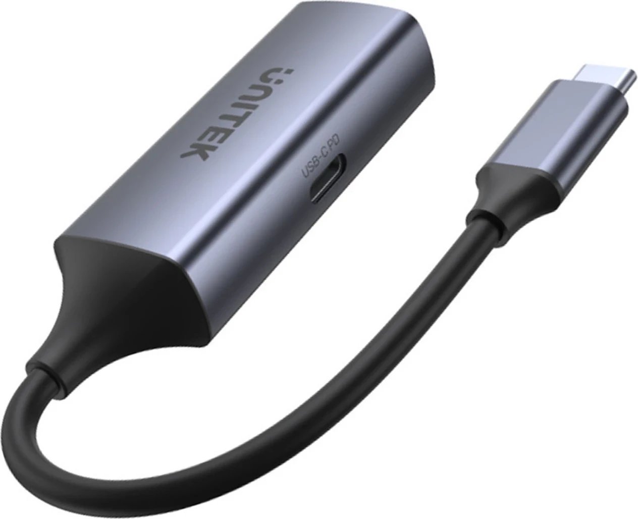 Adapter Unitek USB-C në RJ45 1Gbit LAN, PD 100W Adapter Unitek USB-C në RJ45 1Gbit LAN, PD 100W