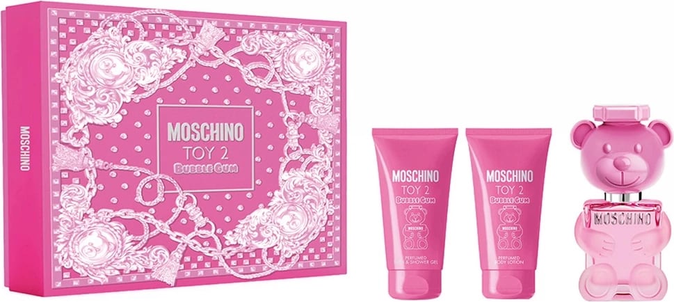Set Eau de Toilette për femra Moschino Toy 2 Bubble Gum 50ml + 50ml shower gel + 50ml body lotion