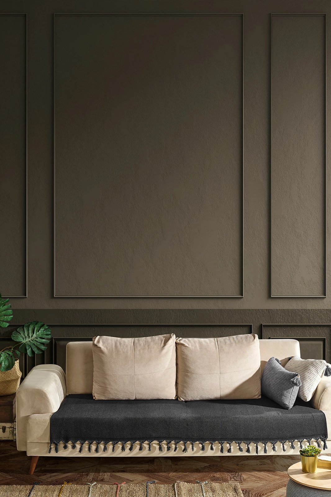 Mbulesë divani L'essentiel Asya, e zezë