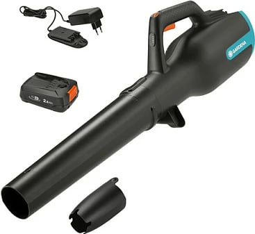 Fshesë dore Gardena PowerJet 18V P4A, 2.5Ah, me bateri, zi/blu/portokalli