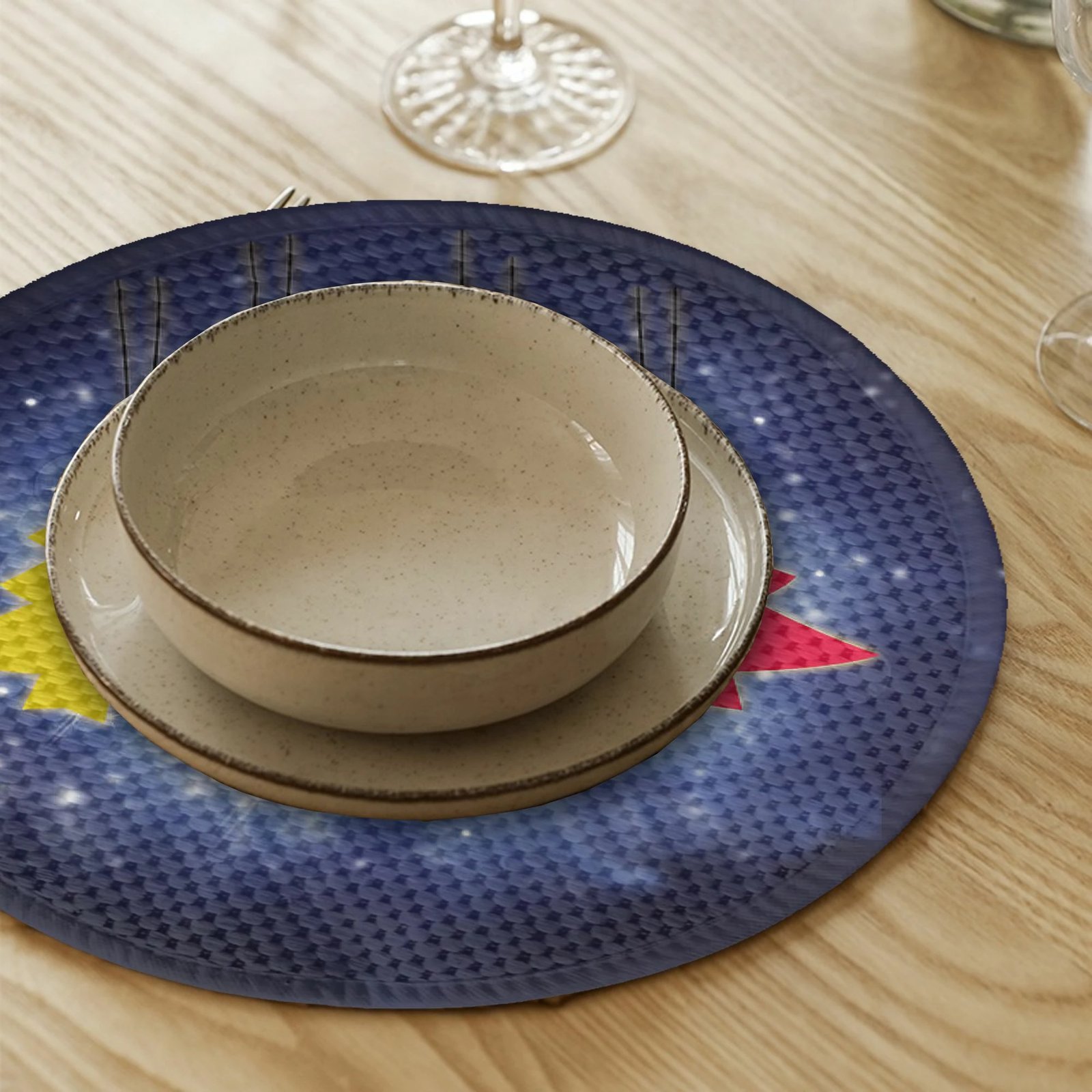 Nënshtrat tavoline Hermia Concept, shumëngjyrësh, 4 copë, 37cm