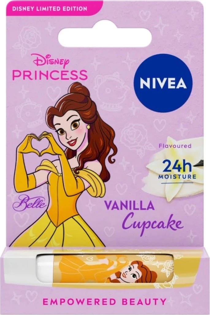 Buzëkuq për femra Nivea Disney Limited Edition Vanilla Cupcake, 4.8g