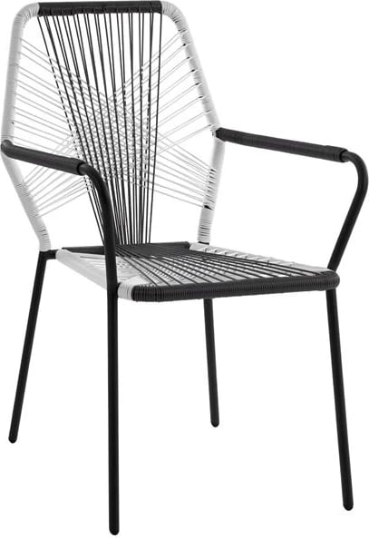Karrige metalike me kashte FH5490 bardhë-gri 59x59x90 cm