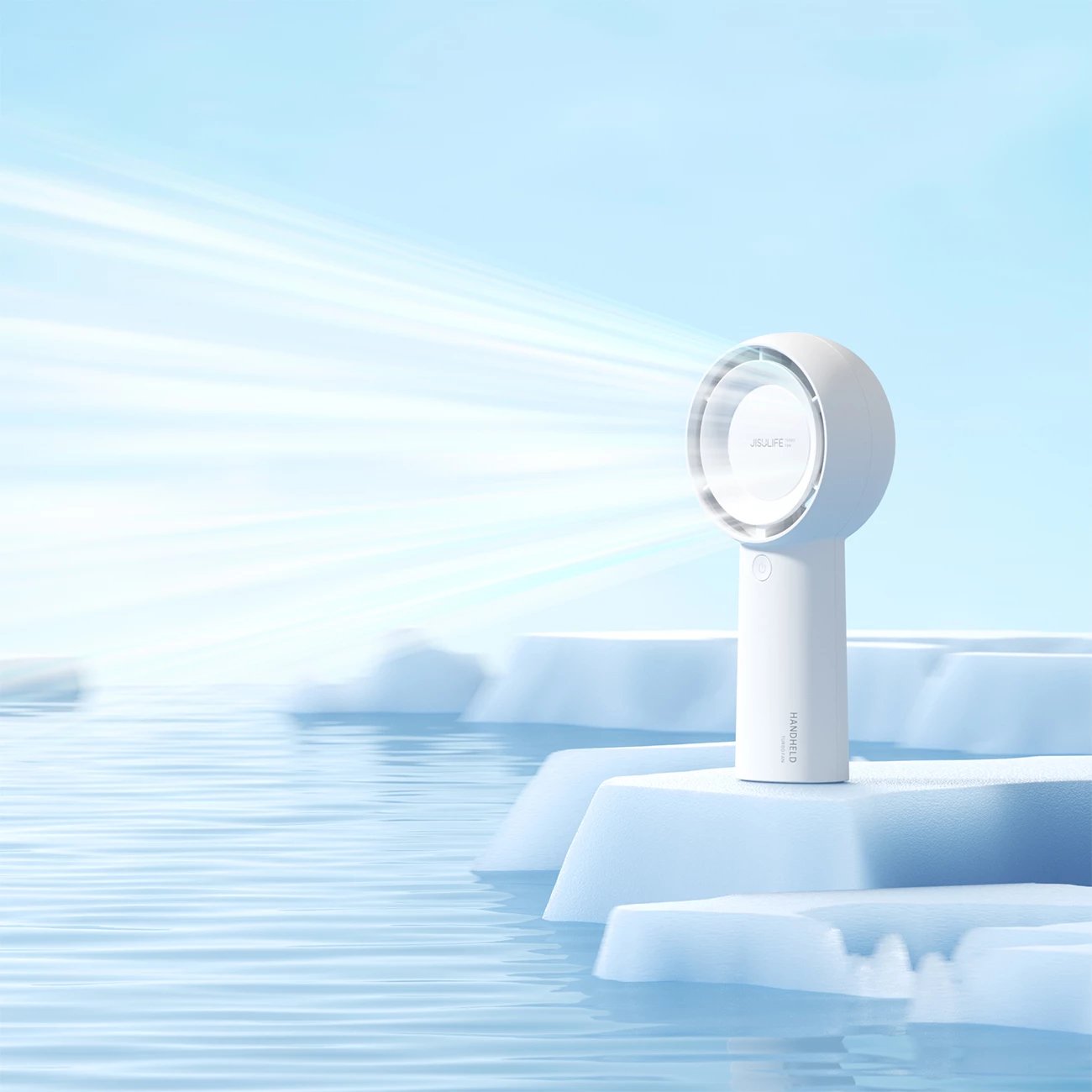 Ventilator dore Jisulife Life5 Plus FA43, 4000 mAh, USB-C, Bardhë