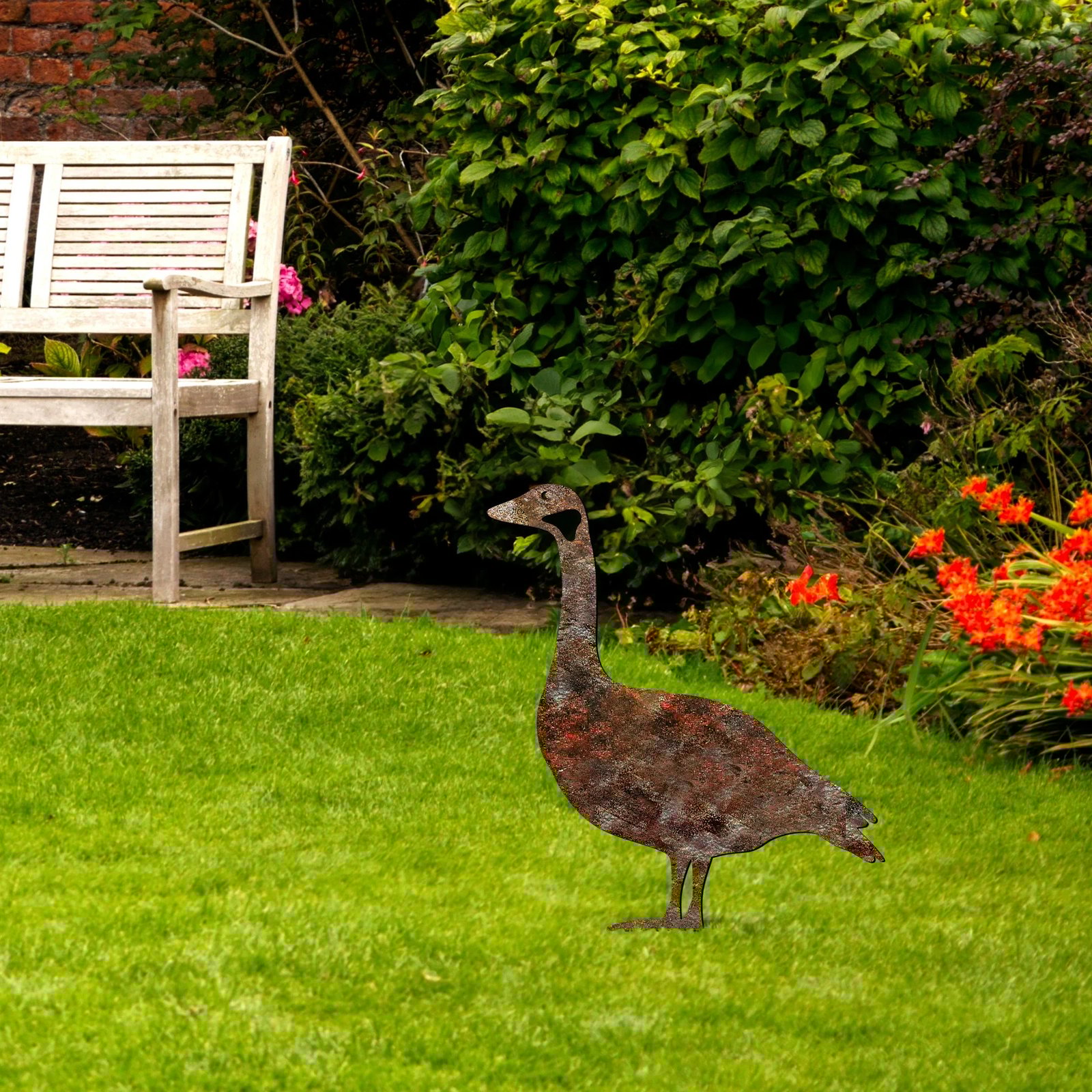 Objekt dekorativ për kopsht, dizajn Aberto, patë, A 01