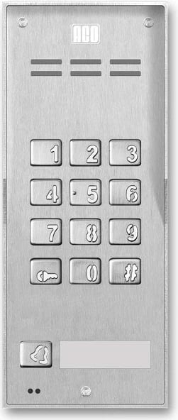 Panel interkomi ACO FAM-P-1NPZSACC, metalik, për një përdorues
