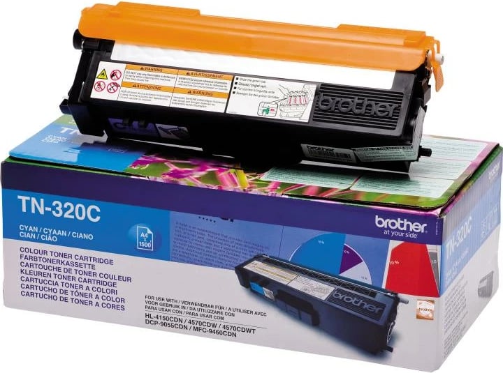Toner, Brother TN-320C, rendiment 1.5k faqe, cyan