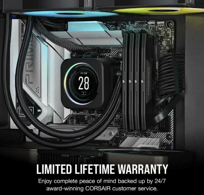 RAM memorje Corsair Vengeance DDR5, 16GB, 5200MHz, CL40, E zezë