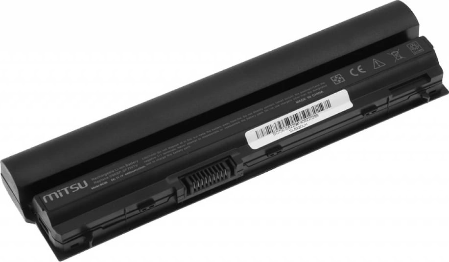Bateri laptop Mitsu BC/DE-E6220 për Dell Latitude/XPS, 4400 mAh, 11.1V, e zezë