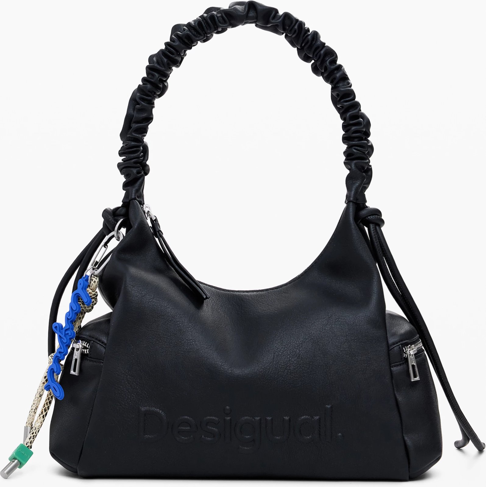 Çantë femra DESIGUAL MONTVILLE HALF LOGO BAG, e zezë