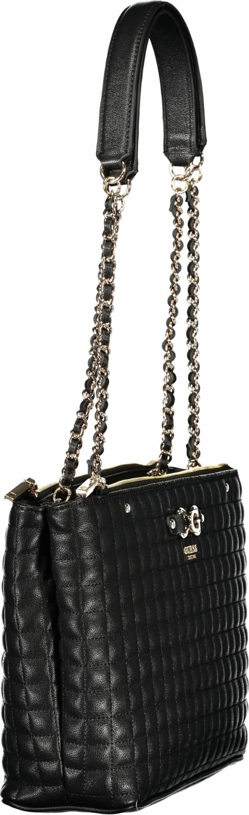 Çantë dore GUESS JEANS Nadira femra, e zezë