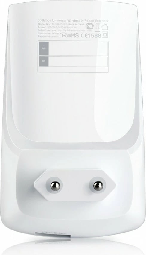 Zgjatues WiFi TP-LINK TL-WA850RE, 300Mb/s, i bardhë