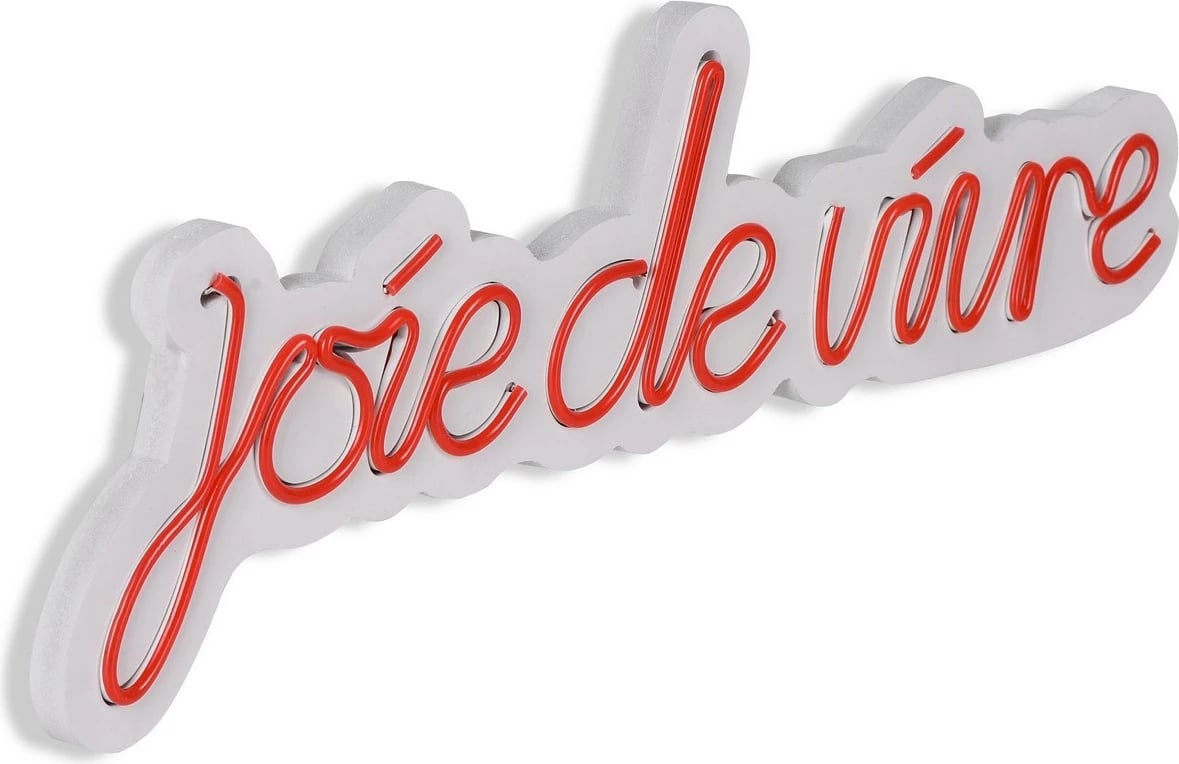Dekor dritash LED plastike, Joie de Vivre, e kuqe