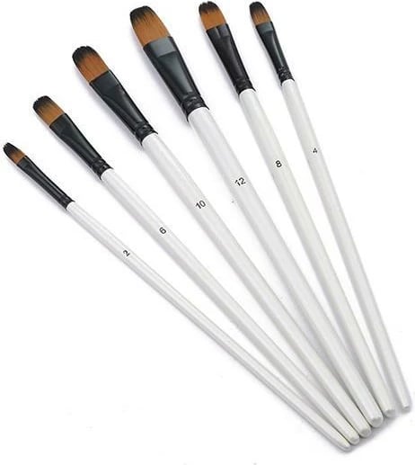 Set brushash NEXT me qime sintetike ovale, 6 copë