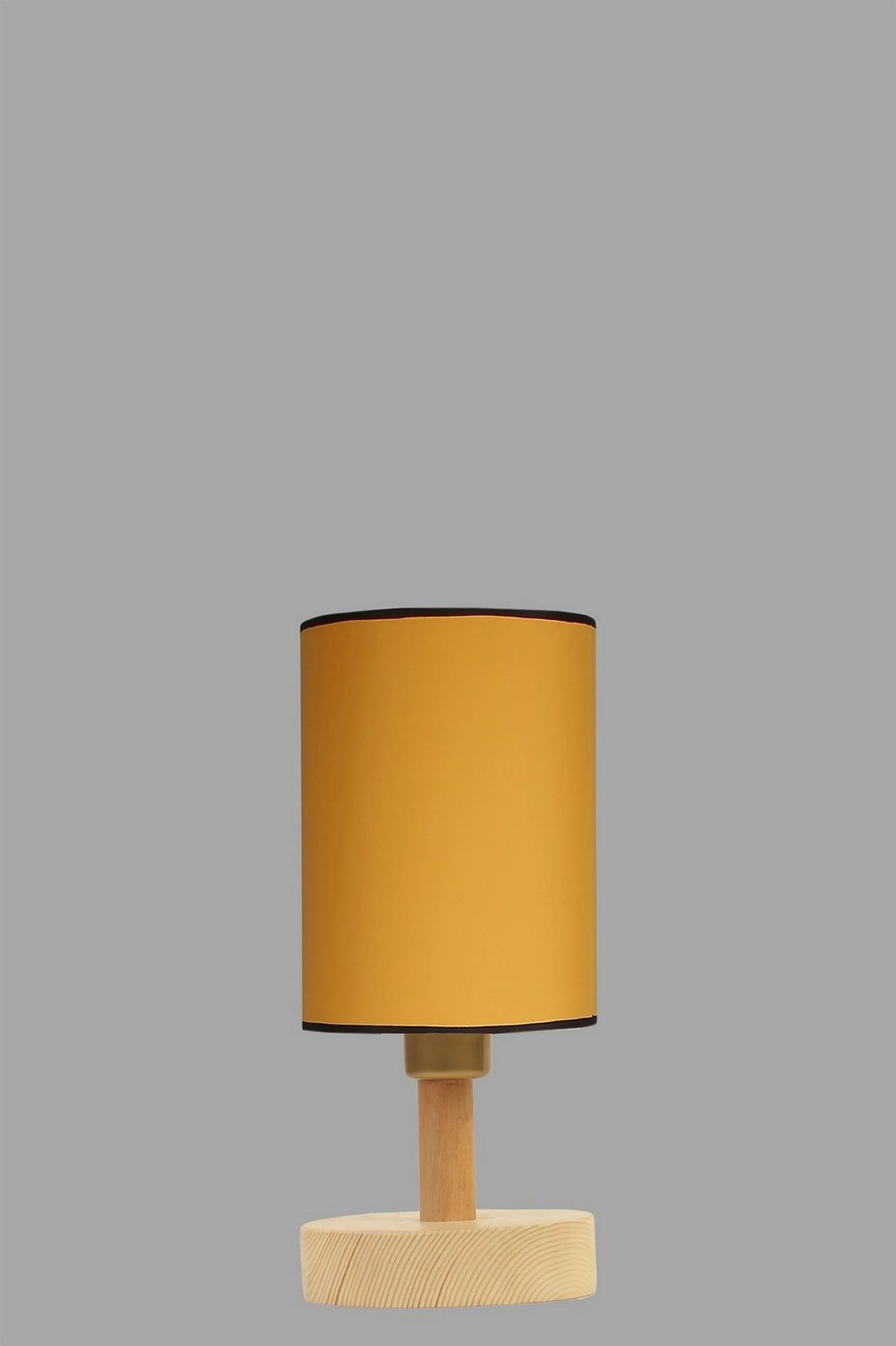 Llambë tavoline Opviq Anka, trup druri, abazhuri hardal, 34cm